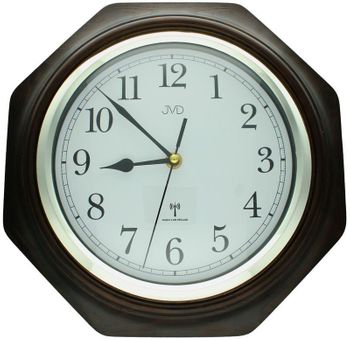 Zegar na ścianę sterowany radiowo drewniany JVD Radio Controlled NR7172.2 SILVER.jpg